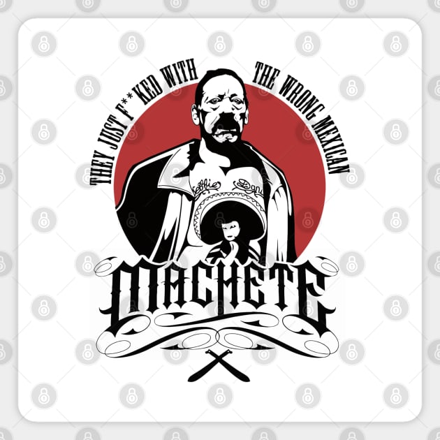 Machete logo v2 Magnet by buby87